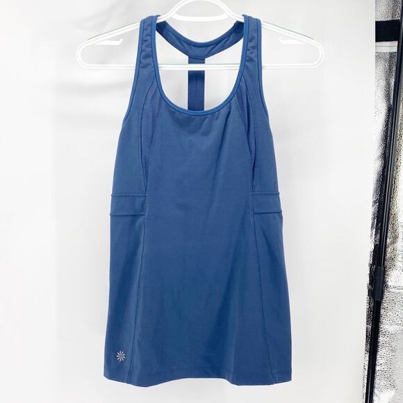Athleta Stunner t strap athletic shelf bra tank Top exercise performance sz S - Picture 1 of 7
